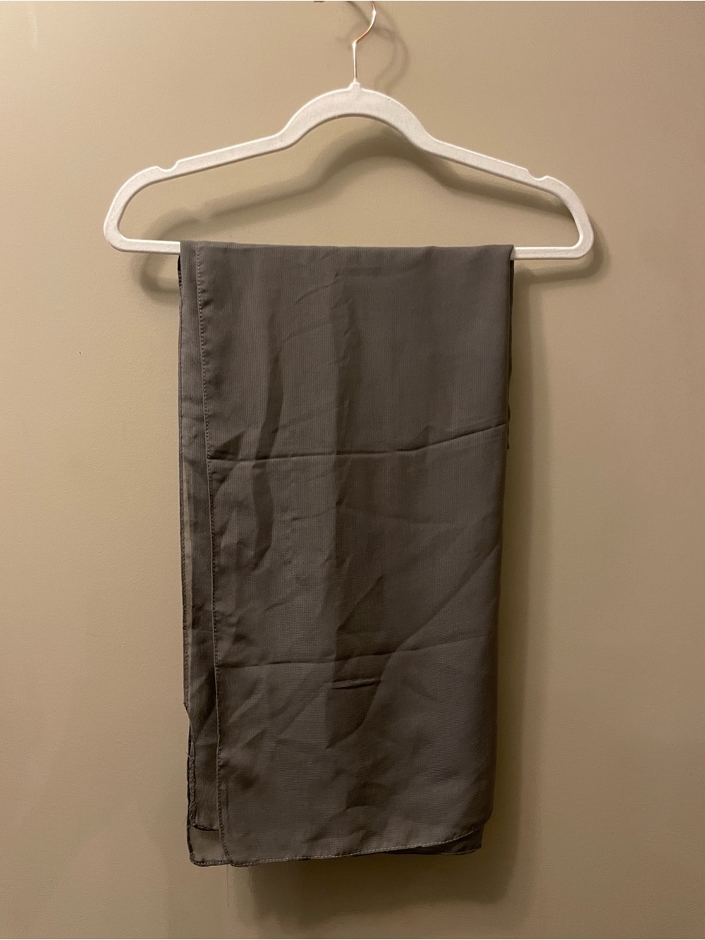 Charcoal grey/army green chiffon hijab